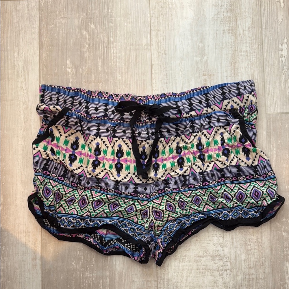 Lola Rae Printed Shorts with Drawstring